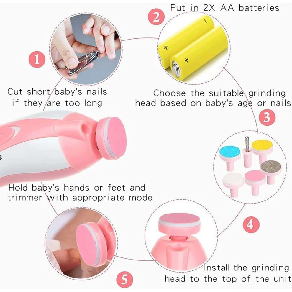 Electric Baby Nail Trimmer Kit
